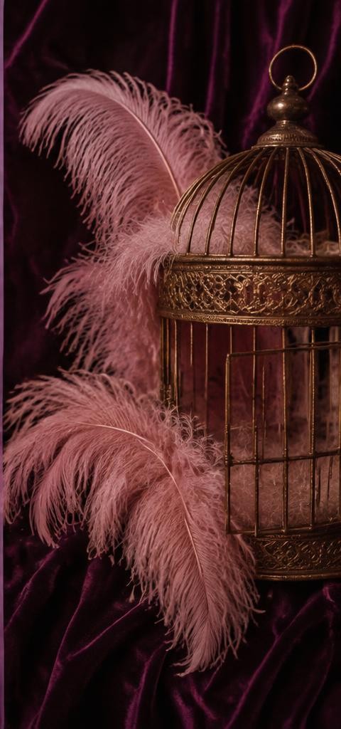 Absolutely uncaged theatrical still life